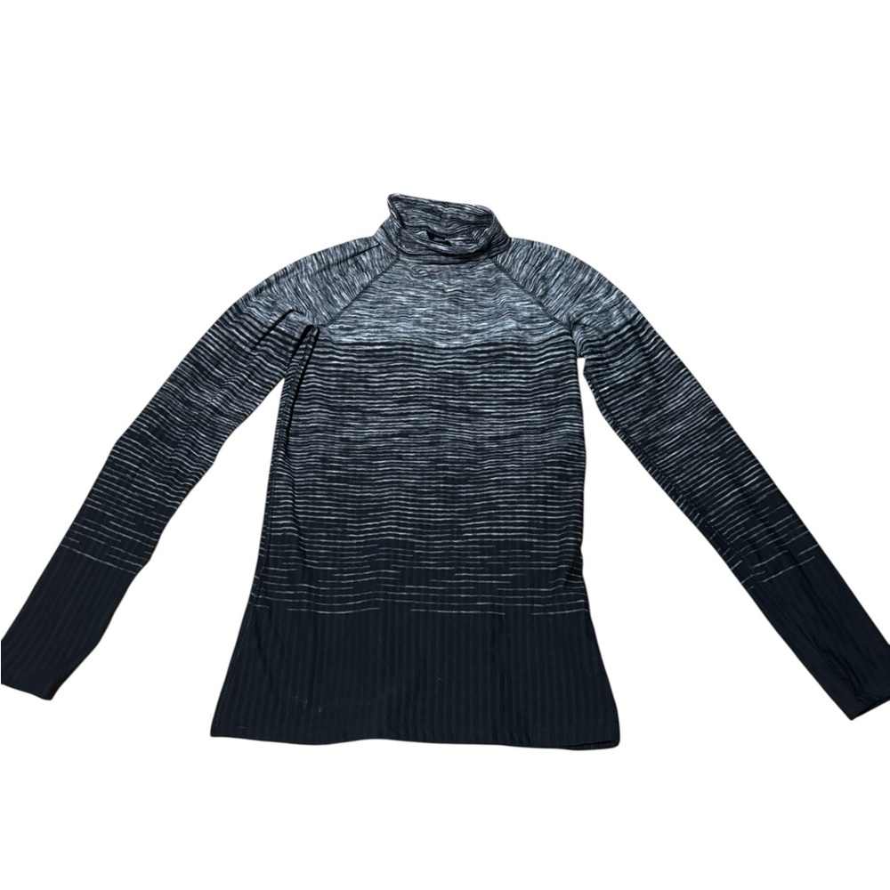 Nike Pro Hyperwarm Black and Gray Turtleneck